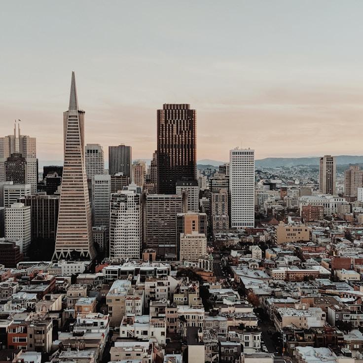 City skyline in Amsterdam, Netherlands